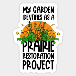 Funny Gardening Overgrown Garden Sticker